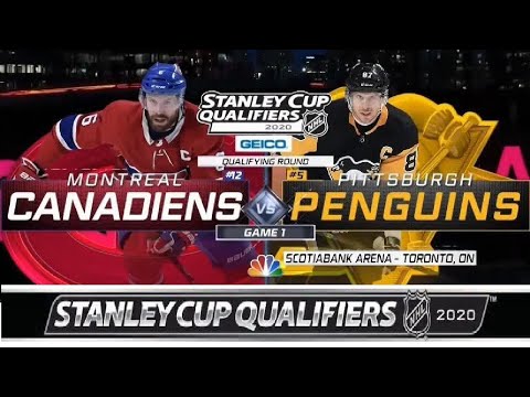 NHL PS4.2020 STANLEY CUP PLAYOFF QUALIFIER BEST OF 5 SERIES GAME 1 EAST CANADIENS VS PENGUINS.8.1.20