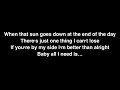 Chris Janson - All I Need Is You (lyrics)