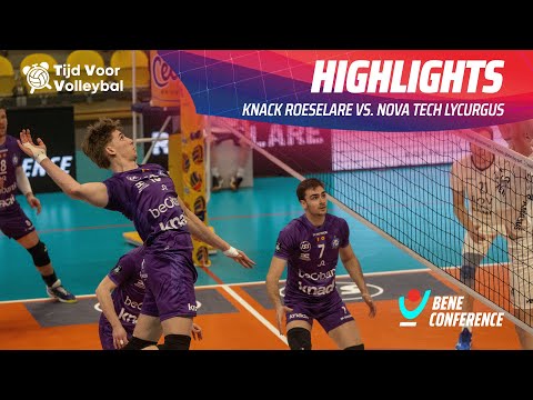 Highlights Knack Roeselare 🇧🇪 vs. Nova Tech Lycurgus 🇳🇱 | De Dermaux-show 💣 | BeNe Conference