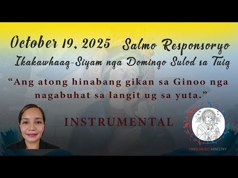 Oct.19, 2025 - INSTRUMENTAL Salmo Responsoryo (29th Sunday Ordinary Time - Year C)