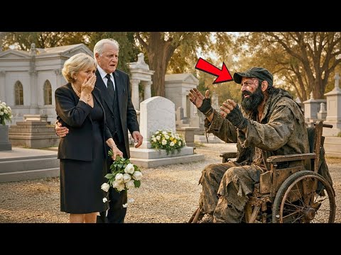 "Mãe, pai,estou vivo!" - gritou o mendigo ao casal idoso milionário no cemitério 