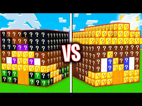 CASA LUCKYBLOCK di MARCY contro MARCO - Battaglia su Minecraft
