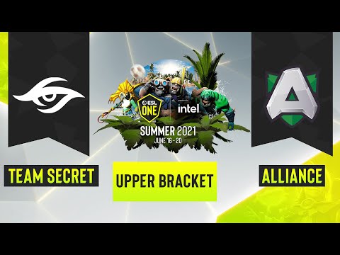Dota2 - Team Secret vs. Alliance - Game 1 - ESL One Summer 2021 - Upper Bracket