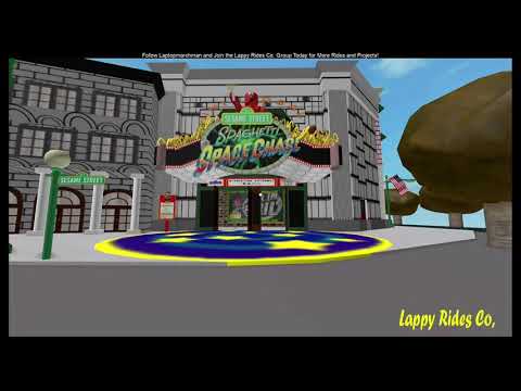 Sesame Street: Spaghetti Space Chase Queue and Ride POV - Lappy Rides Co.