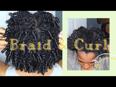 The BEST Braid & Curl on Natural Hair- Bounce, Shine & Definition!