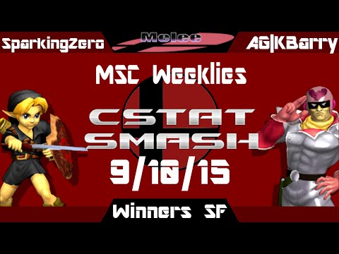 MSC Melee 9-10-15 Singles WQF - SparkingZero (Young Link) vs. AG|KBarry (C. Falcon)