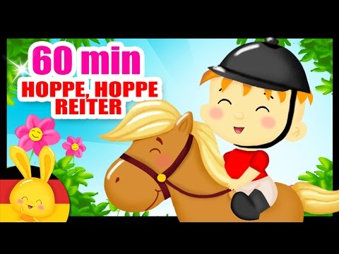 Hoppe, hoppe Reiter - Kinderlieder zum Mitsingen - 55 min deutsche Kinderlieder- Titounis