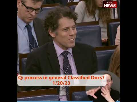 Q: what classified documents process in general? A: It’s been asked to me many different ways