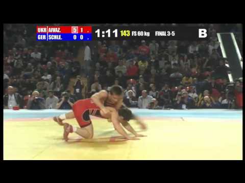 EM 2013 / 60kg Freestyle Tim Schleicher GER vs M.Aivazian UKR
