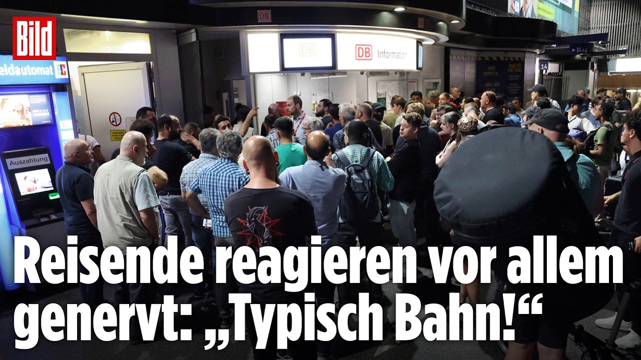 DEUTSCHE-BAHN-CHAOS: Totalausfall in ganz Deutschland vor Mitternacht!