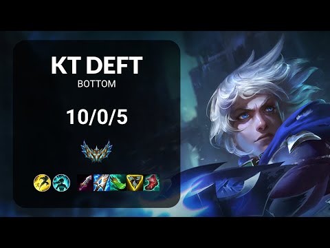 KT Deft Ezreal vs Jinx BOTTOM - KR CHALLENGER Patch 14.17