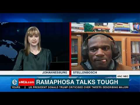 Ramaphosa talks tough