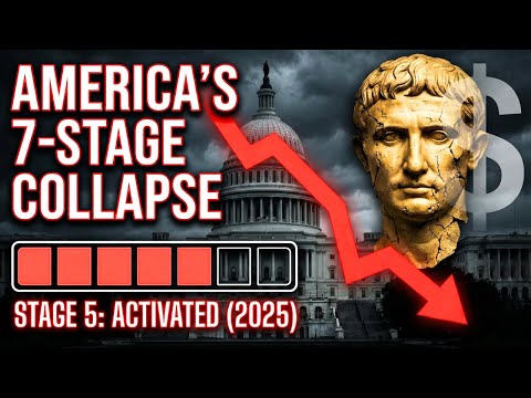 The 7 Stages of Empire Collapse: Why America in 2025 Follows the Path of Spain, Britain, and USSR