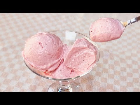 Only 2 MINUTES, 2 INGREDIENTS, LOW CARB and NO SUGAR! Easy and Creamy Ice Cream (High Protein)
