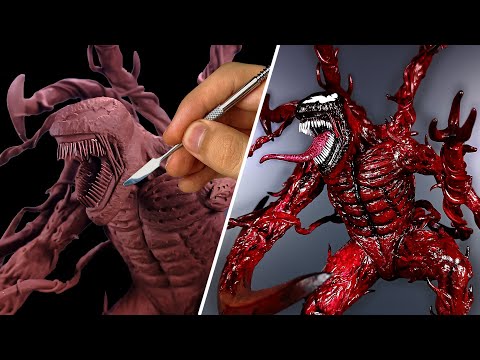 Sculpting Carnage with Polymer Clay | Timelapse