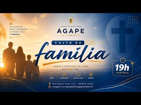 Culto Online - Igreja Batista Ágape de Itabirito -27/09/2029
