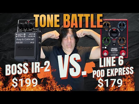 Tone Battle: Boss IR-2 vs. Line 6 Pod Express | Chime, Clean, Crunch & Heavy! #ampmodeling