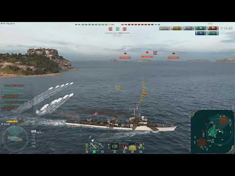 World Of Warships Random Battle Gameplay With Z-44 Destroyer [ No Commentary Gameplay ]
