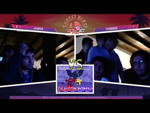 Sunset Blast - JaimeHR (Falcon) Vs. TavoMono (Pikachu) SSB64 Winners Semis - Smash 64