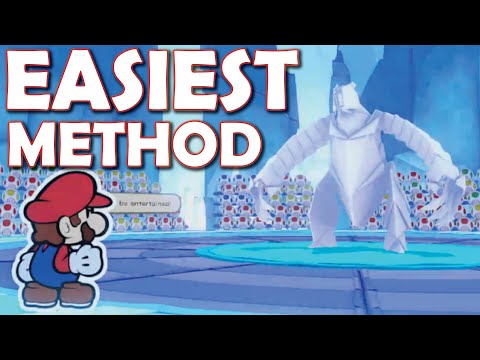 EASIEST METHOD Ice Vellumental Boss Guide - Paper Mario: The Origami King [FAST BOSS FIGHT GUIDE]