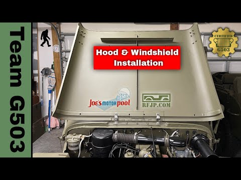G503 Willys MB Ford GPW Hood And Windshield Installation