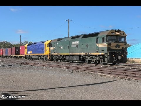 7901V crawls through Dunolly- 31/1/19