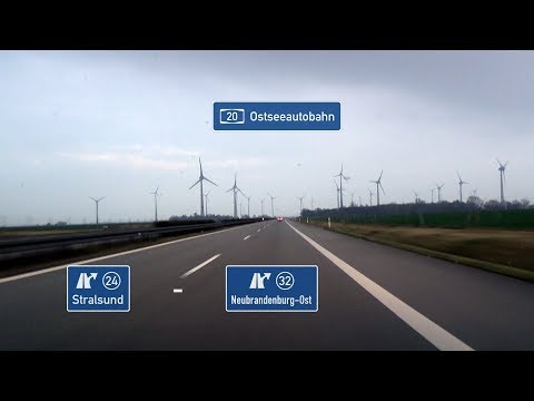 🇩🇪 A20: AS Stralsund - AS Neubrandenburg-Ost (4x)