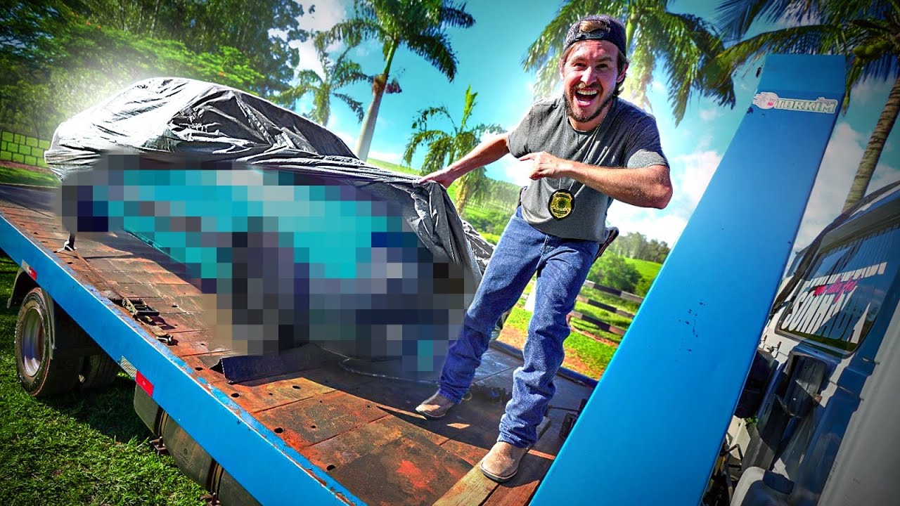 MEU CARRO NOVO CHEGOU NA FAZENDA 😍 Será um chevette?