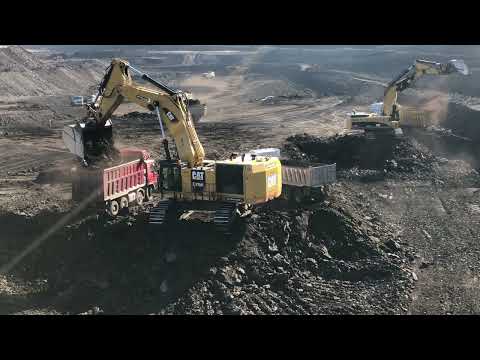 Caterpillar 6015B & Caterpillar 385C Excavators Loading Trucks - Sotiriadis/Labrianidis Mining Works