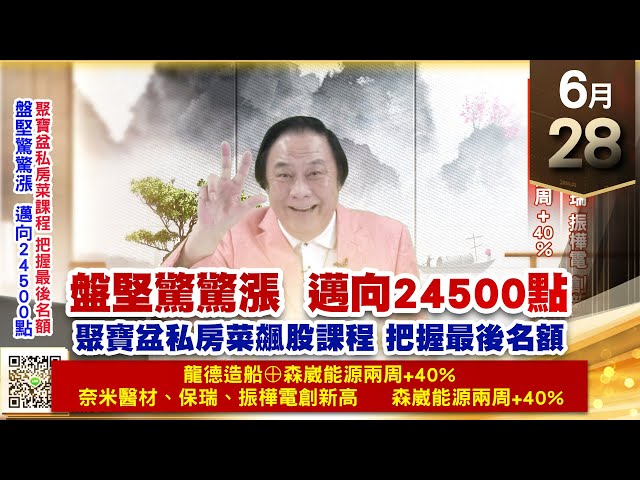 【王者至尊】王曈 0628《【盤堅驚驚漲  邁向24500點】》龍德造船⊕，奈米醫材、保瑞、振樺電創新高，森崴能源兩周+40%｜【光學王+元宇宙王+安控王+IC設計王】加入line@ king5588