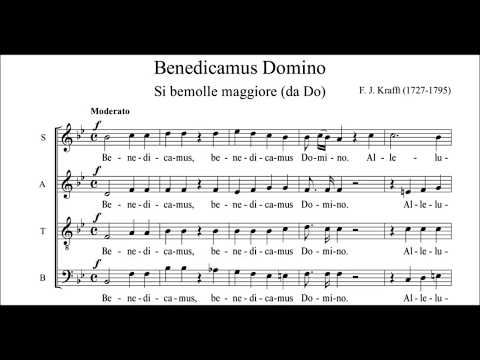 Benedicamus Domino, F. J. Krafft, transposed, tenore, studio