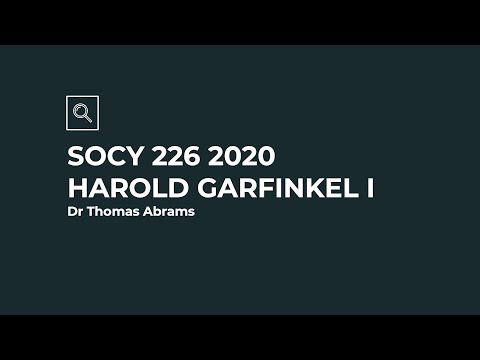 2nd YouTube video about how can agnes act like a sociologist