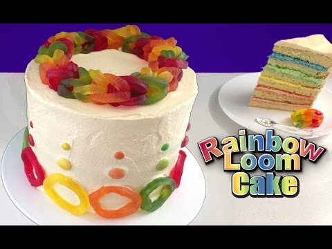 Rainbow Loom Band Cake HOW TO COOK THAT Ann Reardon