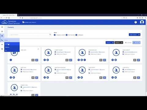 NSv Connect Panasonic Cloud Services: User Dashboard