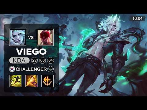 Viego vs Lee Sin Jungle - KR Challenger - Patch 16.04 Season 16