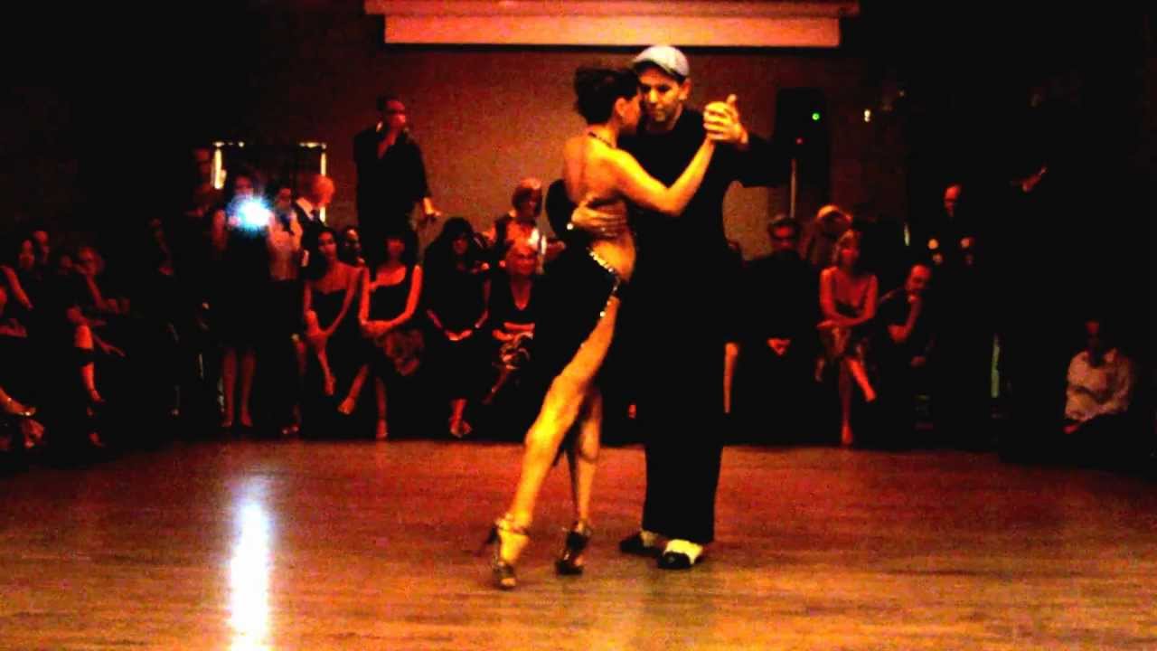 Angeles Chanaha and Tate Di Chiazza performing 2 of 3 at Milonga La Nacional, NYC