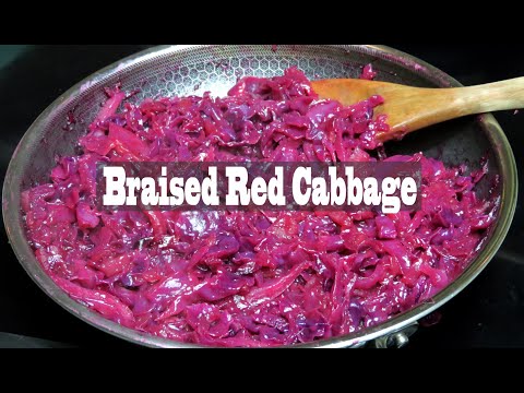 BRAISED RED CABBAGE RECIPE | GERMAN RED CABBAGE STYLE RECIPE | OKTOBERFEST SIDE DISH