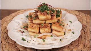 [간단요리] 일본식 두부튀김 만들기 Deep Fried Tofu 아게다시도후 あげだしどふ