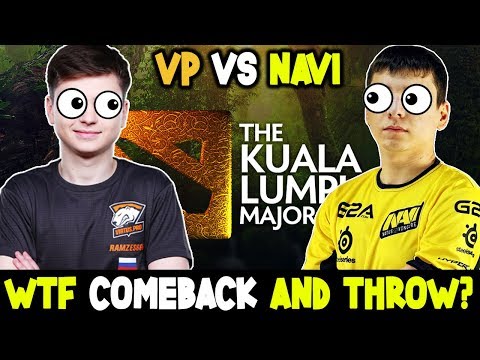 WTF Comeback And Throw - NaVi Vs Vp Kuala Lumpur MAJOR Dota 2