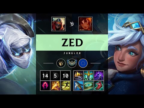 Zed Jungle vs Taliyah - EUW Challenger Patch 25.S1.2