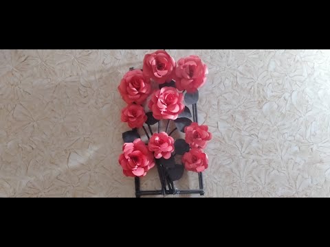 Rose and Newspaper Wall Hanging/Home Decor Ideas
