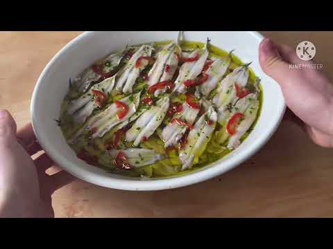 ALICI MARINATE FATTE IN CASA /MARINATED ANCHOVIES// RICETTA COMPLETA