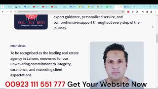 Get Real Estate Website: Pro Website Design + .com Domain + Hosting