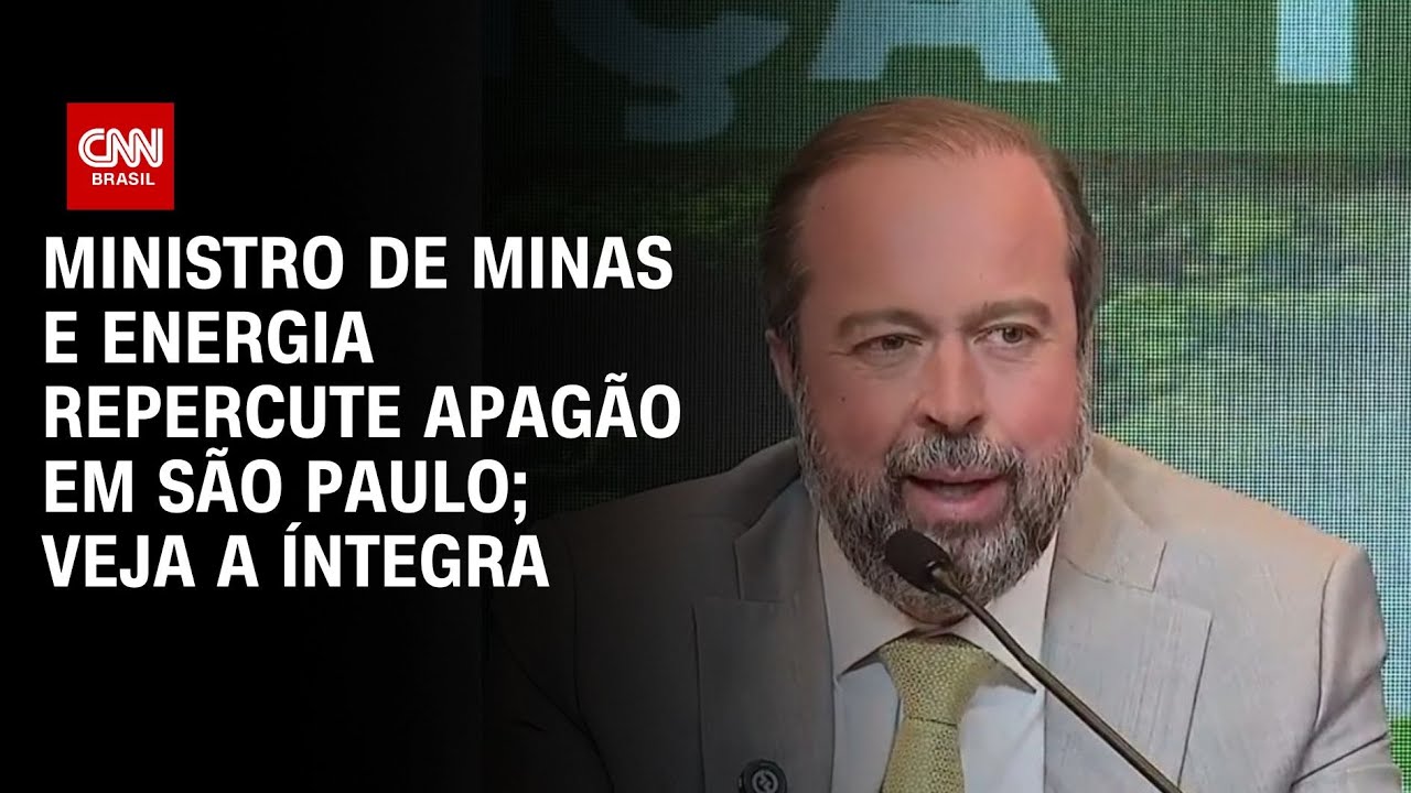 Ministro de Minas e Energia repercute apagão em São Paulo; veja a íntegra | CNN 360°