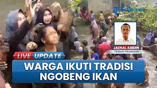 Tradisi seusai Lebaran, Emak-emak di Sukaraja Tasikmalaya Tumpah Ruah Ikuti Kegiatan Ngobeng Ikan