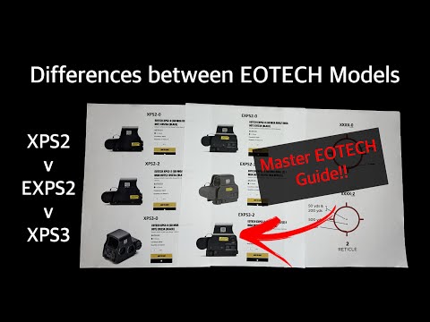 Differences between EOTECH Models - XPS2-0, XPS2-2, EXPS2, EXPS3… and more!