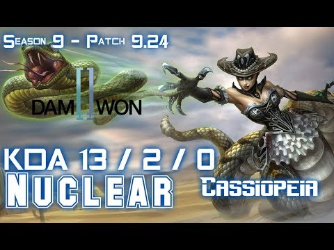 DWG Nuclear CASSIOPEIA vs XAYAH Bot - Patch 9.24 KR Ranked