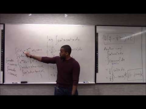 Math 1207-R04 Lecture 4 - More Trig Integrals