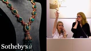 Van Cleef & Arpels Emerald, Ruby & Diamond Necklace Charms Bidders | Sotheby's