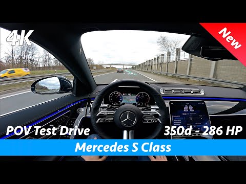 Mercedes S-Class AMG Line 2021 - POV test drive in 4K | HUD, Autopilot, 0 - 100